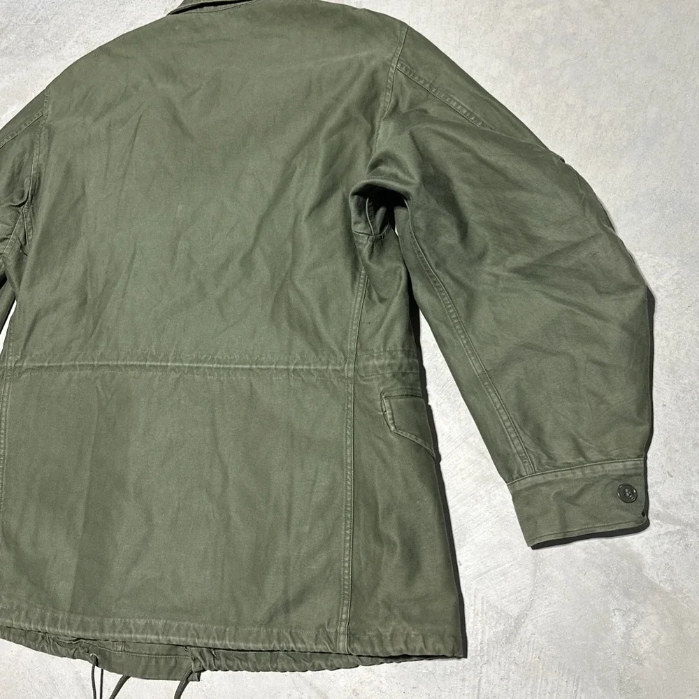 VTG Vietnam War US Coat Man's Cotton Wind Resistant Sateen 9 OZ OG 107 1960s SM - Picture 13 of 15